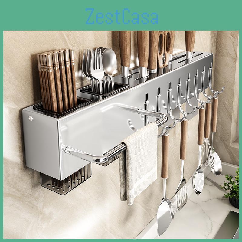 304 Steel Knife Stainless Wallmounted Chopstick Storage Rack
