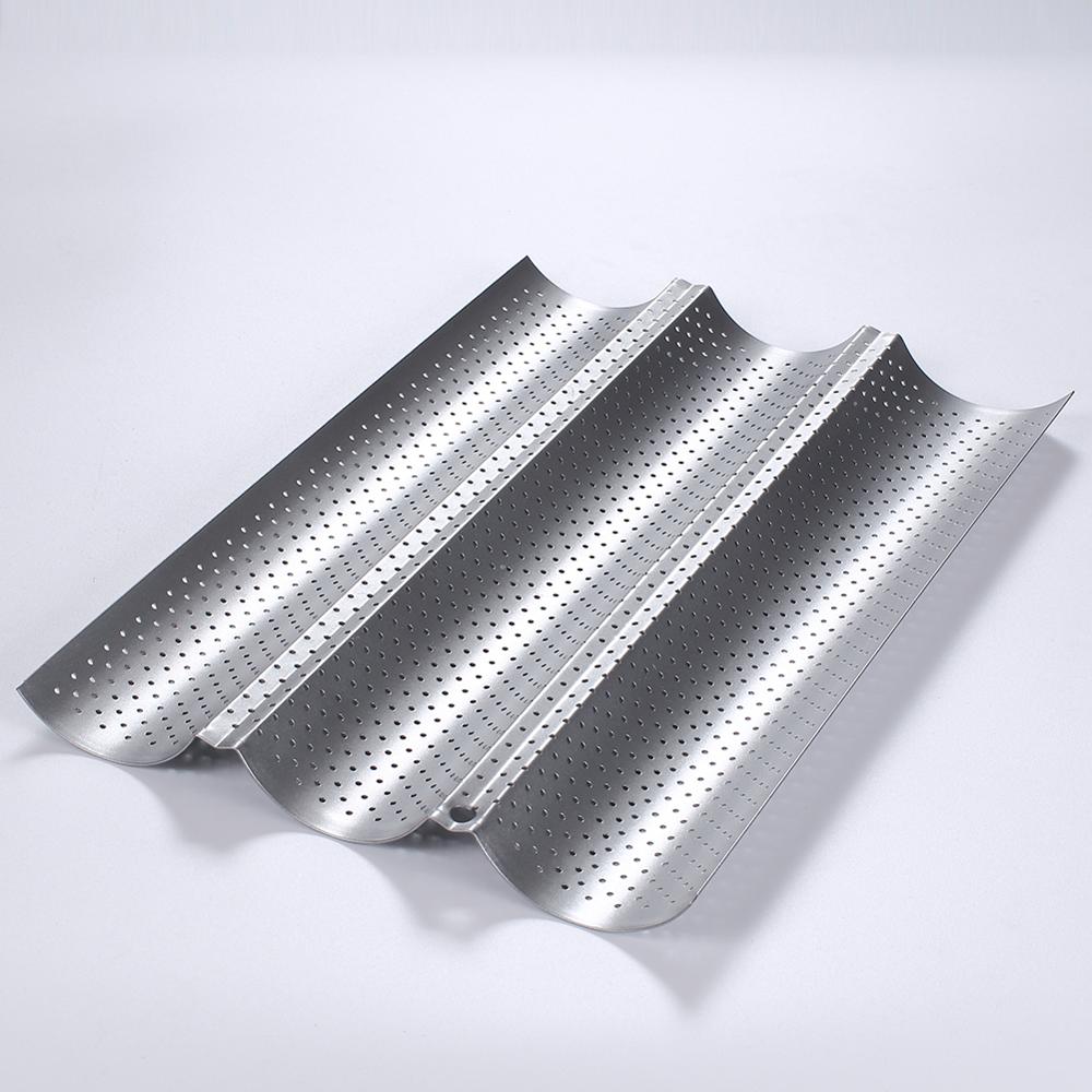 Baguette-Pfanne, französische Brotbackform, Backformen, Rillenwellenform, Kuchenofen, Gebäckblech, Geschirr, Kochzubehör, Toaster-Werkzeug