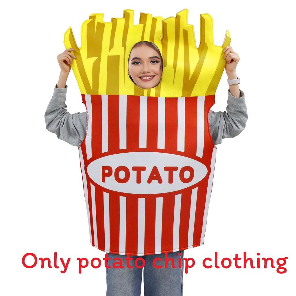 Halloween Snack Party Cosplay Costume For Adults With Polyester Fabric For Stage Performances