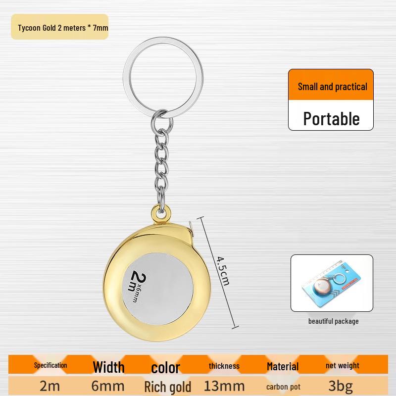 Portable 2m High-Precision Soft Steel Tape Measure for Household Use