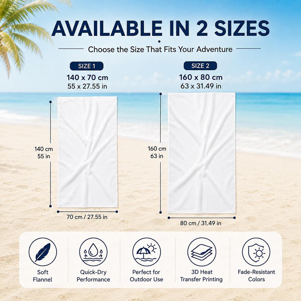 "Red Shield KK Logo with Crown Design" Patterned beach towel quick dry perfect for travel outdoor sports jogging the beach and swimming