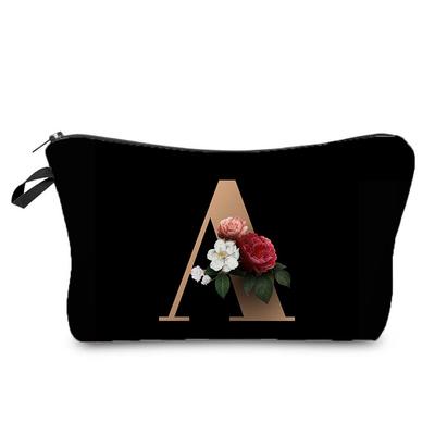 Women Letter Print Cosmetic Bag Toiletries Organize Travel Storage Case 6432