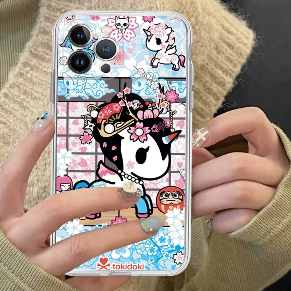 Fashion Brand T-Tokidoki Phone Case For IPhone 17 16 15 14 13 11 12 Pro Max 16 Plus Transparent