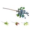 Lifelike Artificial Plant Faux Berry Fake Branch Simulation Blueberry Home Hotel Cafe Decor Prop