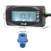4 In 1 Motorcycle Thermometer Engine Oil Temp Voltage Time LCD Digital Display  12V  