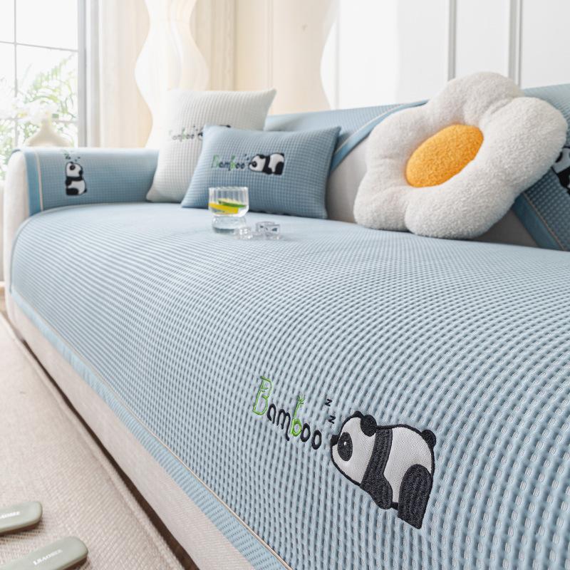 Ice Silk Sofa Cushion  New Summer Cool Sofa Mat Seat Cushion Advanced Non-Slip Sofa Cover Cover Cloth