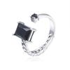 European-American Zircon Open Ring: Elegant, High-End Fashion Jewelry for Women