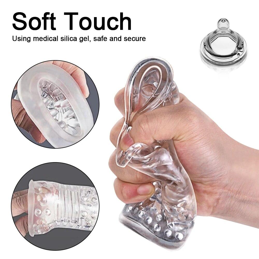 2024 New 10 Thrust Telescopic Rotating Male Masturbator One-click Orgasm Vaginal Oral Sex Real Sound Adult Sex Toy Piston Automatic Masturbator