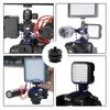 Universal 1/1 Hot Shoe Mount Phone Holder Dual Nut Cold Shoe Adapter Bracket Double-Layer Camera Hot Shoe Adapter Accessories