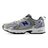 New Balance Fabric MR530 Y2K Comfortable Shock Absorbing Durable Low Top Running Shoes Kids Sneaker White Silver PZ530ADE