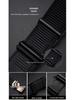 Eck Kangaroo Men's Toothless Automatic Buckle Crocodile Pattern Formal Belt