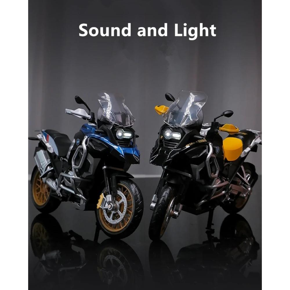 1/12 BMW R1250GS Alloy Racing Motorcycle Model Diecast Metal Toy Street Sports Motorcycle Model Simulation Collection Kids Gifts
