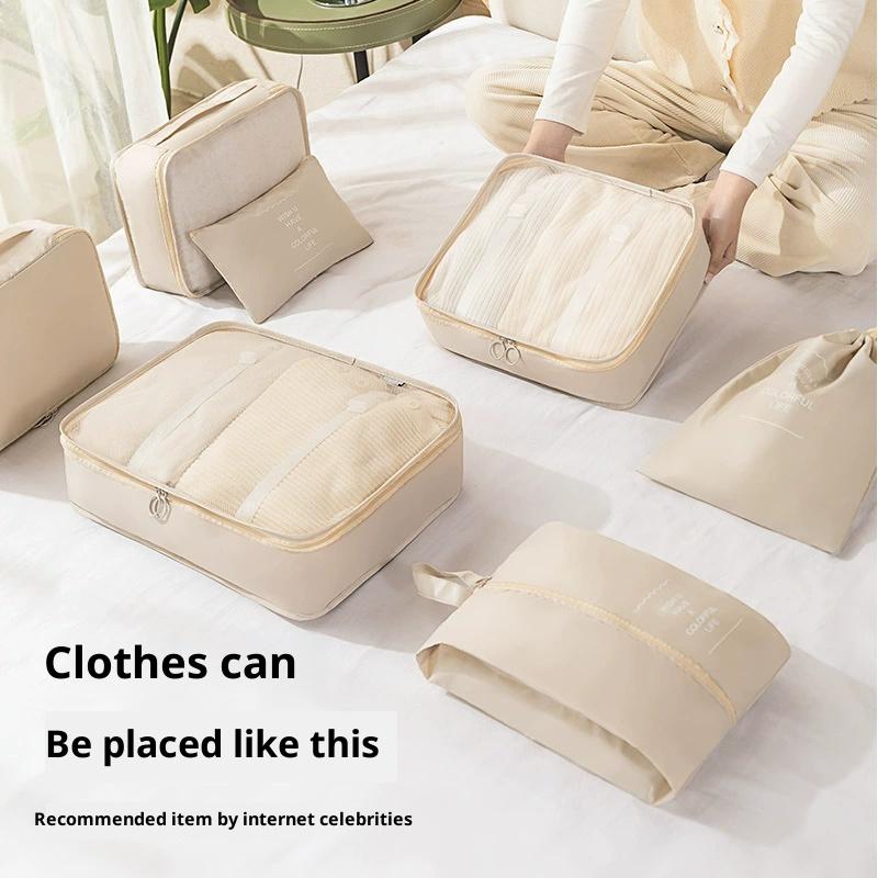 7Pcs/Set Travel Storage Bag Set Travel Clothing Storage Bag Luggage Organizer Bags Toiletry Shoe Clothing Underwear Sorting Bag
