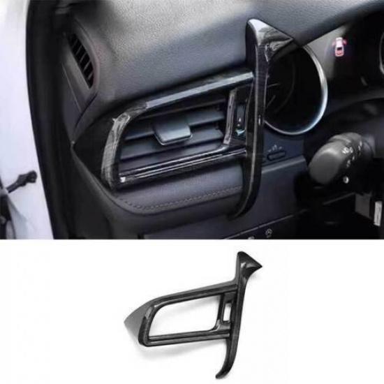 Wood Grain Black For Toyota Camry 2018- Dash Left AC Air Outlet Vent Frame
