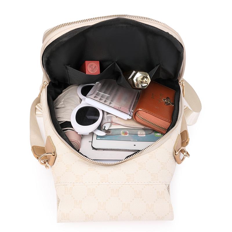 Print-Rucksack Damen-Rucksack aus weichem Leder, vielseitig verwendbar, Umhängetasche, Reiserucksack für Damen