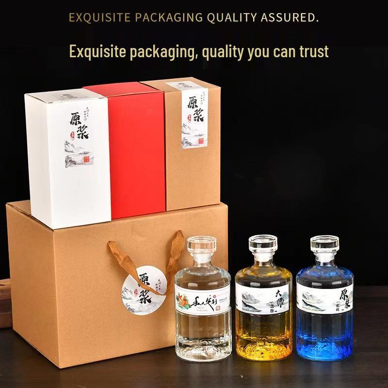 High-Grade Custom Baijiu Glass Bottle with Logo – Durable Packaging for Wine Bottles