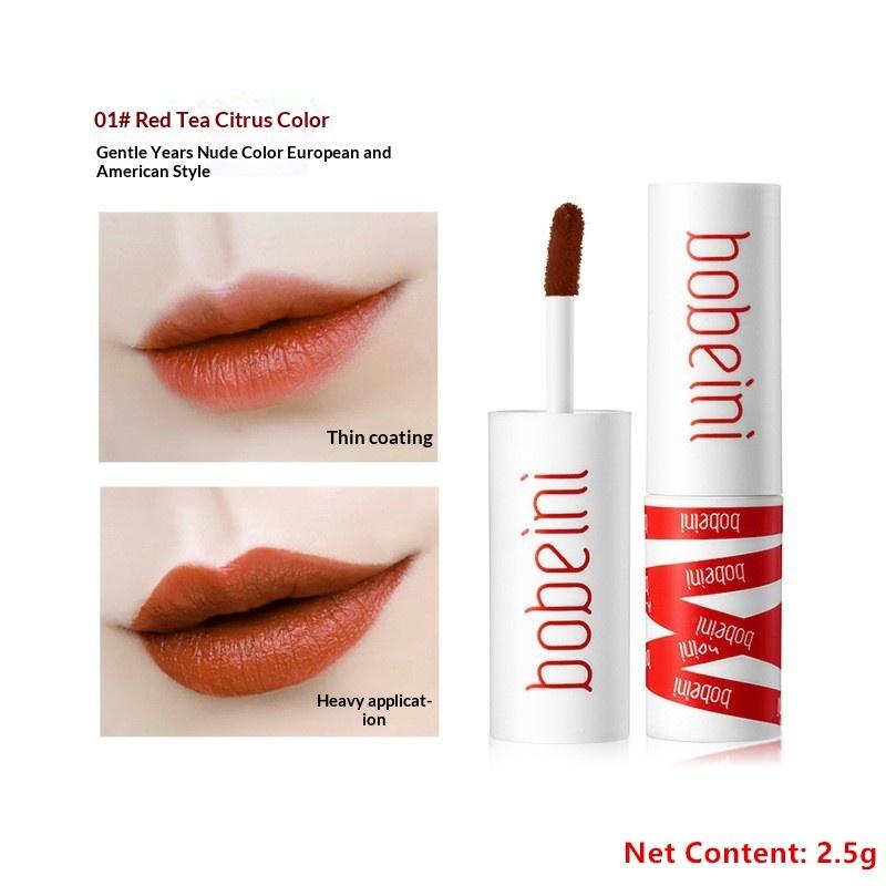 8 Color Dual-Purpose Matte Velvet Lip Gloss Blush Lasting Waterproof Matte Smooth Nude Brown Lip Color Holiday Gift Korean Style 1
