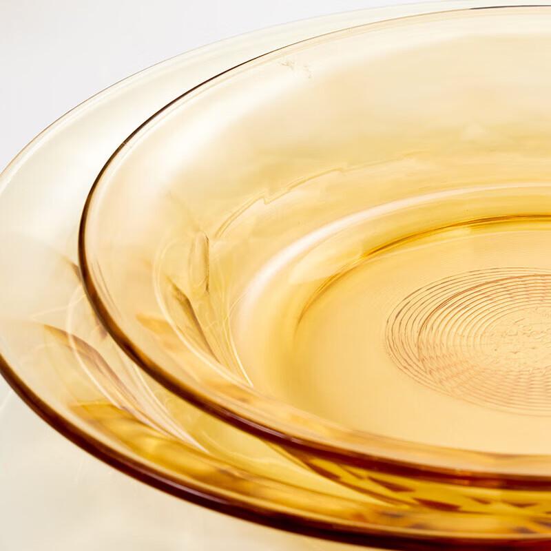 LOCK&LOCK Amber Glass Dinnerware Set - 8 Piece