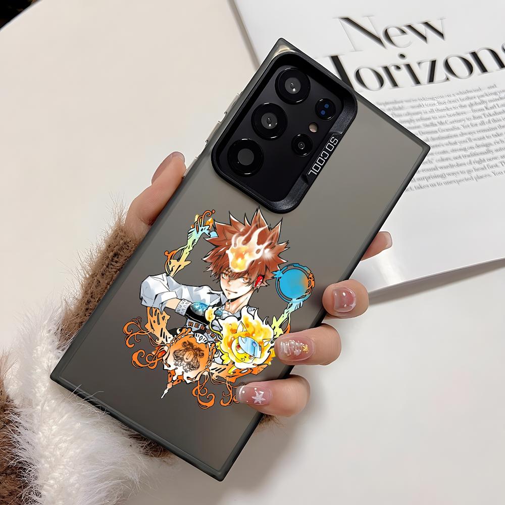 Cool Anime Reborn Phone Case For Samsung Galaxy S25 Edge S24 S23 S22 S21 S20 Ultra Funda Silicone Silver Cover
