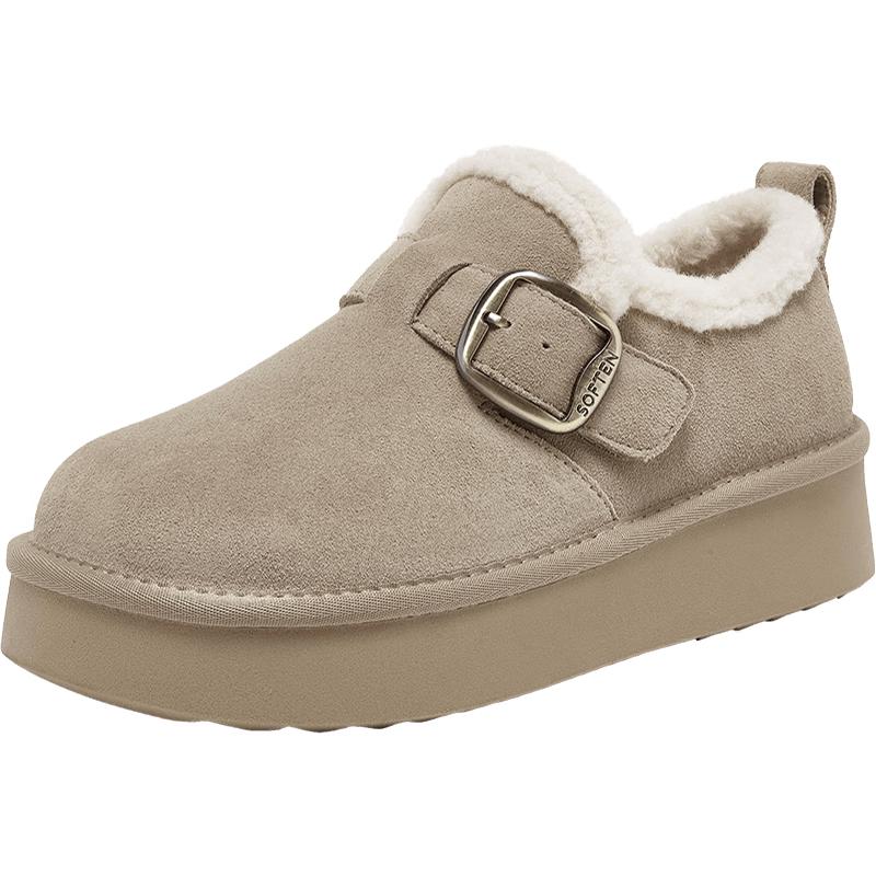 Baistu Women s Fleece-Lined Birkenstock-Style Casual Shoes N2539DM5 35