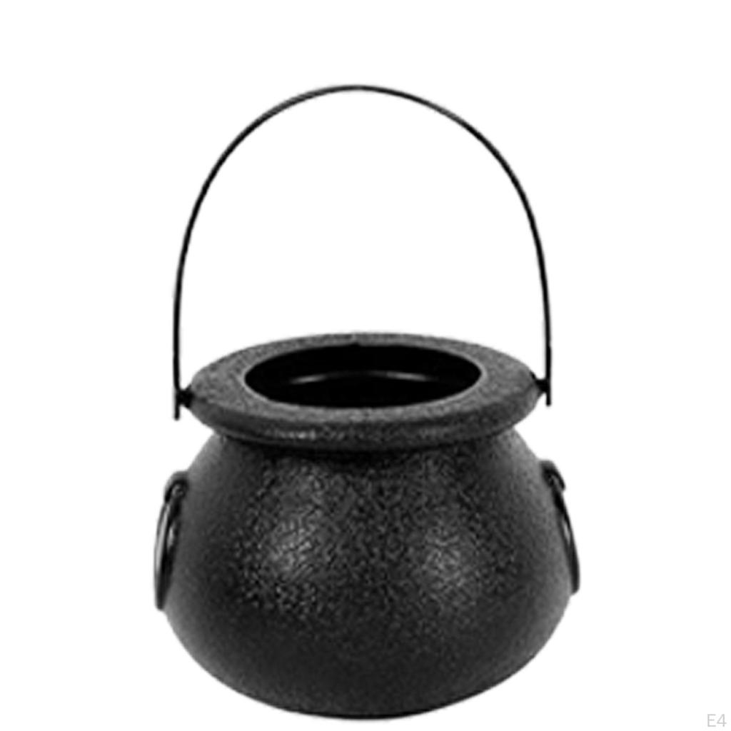 6 Pieces Candy Bucket with Handle Halloween Holder Pot Kettles Cups Pail Party Favors