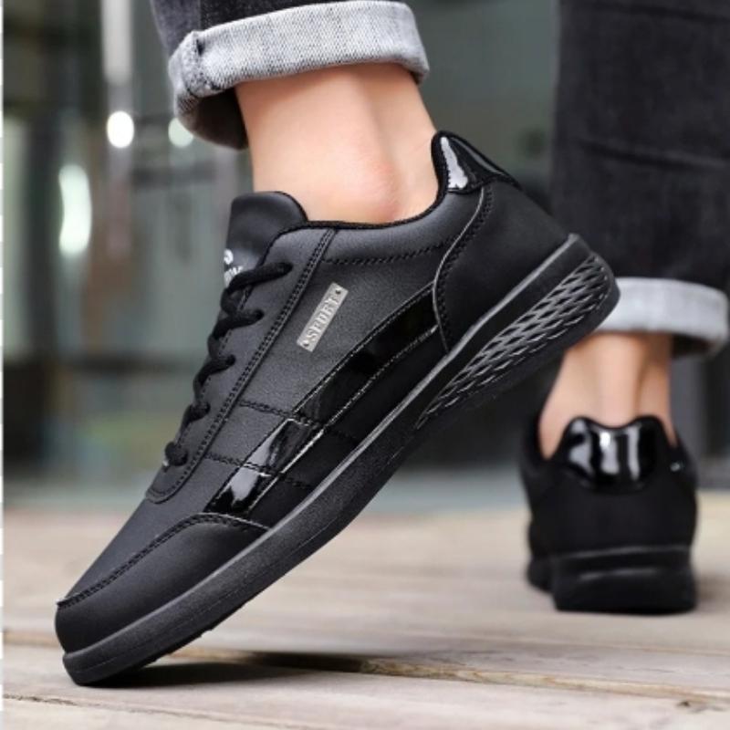 Shoes for Lace Up Footwear Vulcanized Men Leather Sneaker Casual Comfortable Non-Slip  Sports Shoes Men Outdoor Footwear Tennis