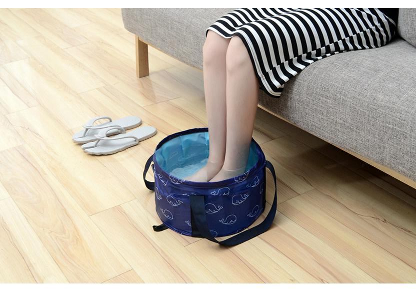 Portable Folding Foot Bath & Washbasin for Travel & Outdoors