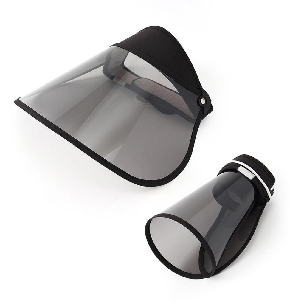 Runde Sonnenkappe mit UV-Schutz (schwarz) UV-Schutz Hut