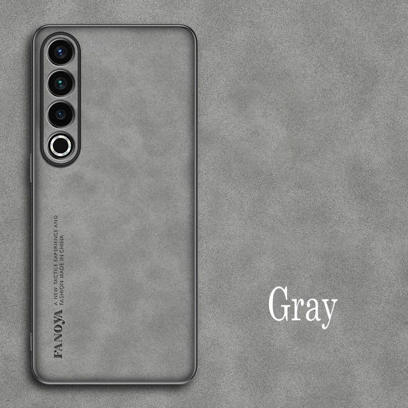 For Meizu 21 Pro Meizu21 Luxury Sheepskin Leather Shockproof Silicone Case For Meizu 21 Note 20 Pro Phone Case Cover Coque