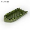 Three Rubber Boats J085 Children'S Assembly Small Particle Accessories Building Block Toy Swat Figure