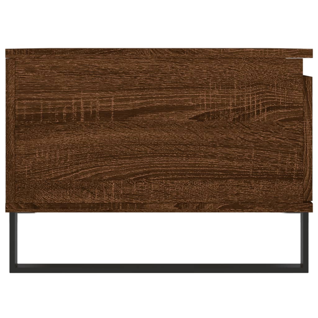 Coffee Table Brown Oak Look 90 X 50 X 36.5 Cm Engineered Wood