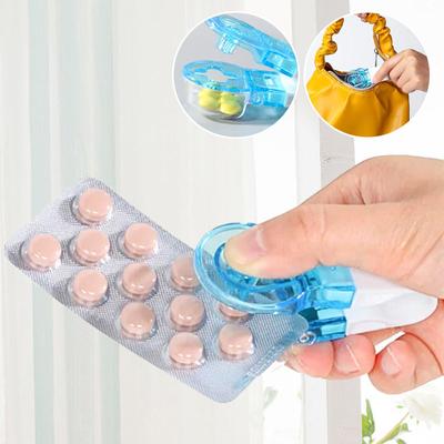 Tragbarer Pillenspender, Anti-Verschmutzungs-Artefakt-Medikamentenspender, wiederverwendbarer Pillenbecher, Reise-Medizin-Organizer, Pillen-Popper