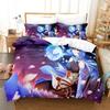 3D Printed Genshin Impact Bedding Set Winter Warm Polyester Quilt Cover Cartoon Game Design 3PCS