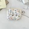 Cartoon Printing Mini Canvas Coin Purse Multifuctional Small Lipstick Bag Jewelry Packing Bag Card Holder