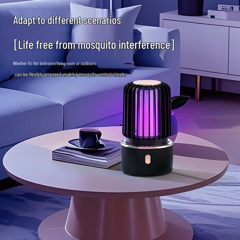 Elektryczna lampa na komary z ładowaniem USB - Lampka nocna i odstraszacz do sypialni