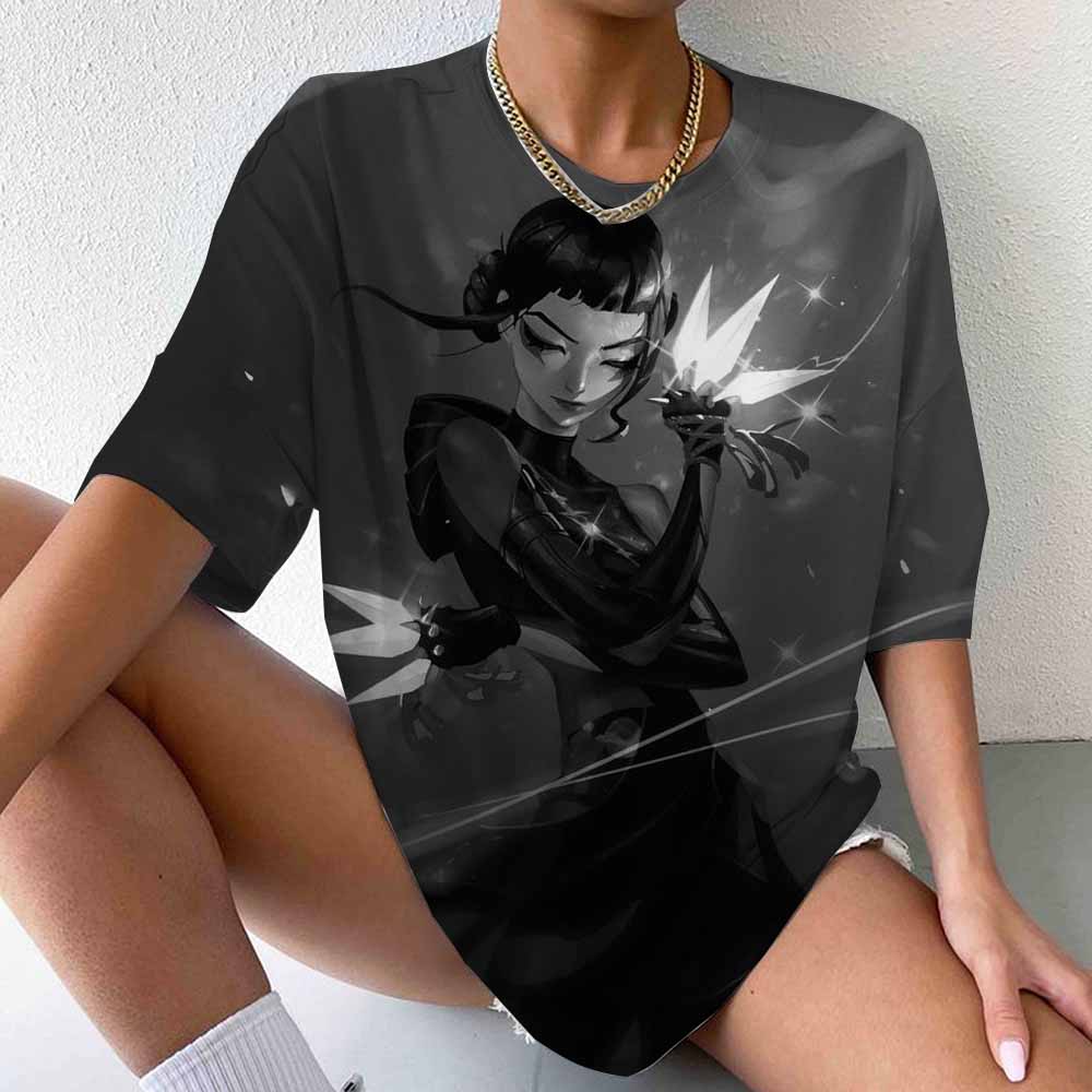 Hot KPop Demon Hunters 3D Print Women T-shirt Summer Casual Loose T Shirt Women Men Harajuku Top