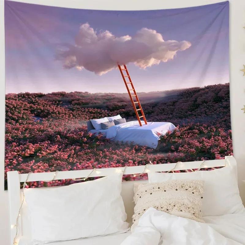 

Гобелен в японском стиле исцеления, украшение для офиса, гостиной, настенный гобелен для дома 100x75cm