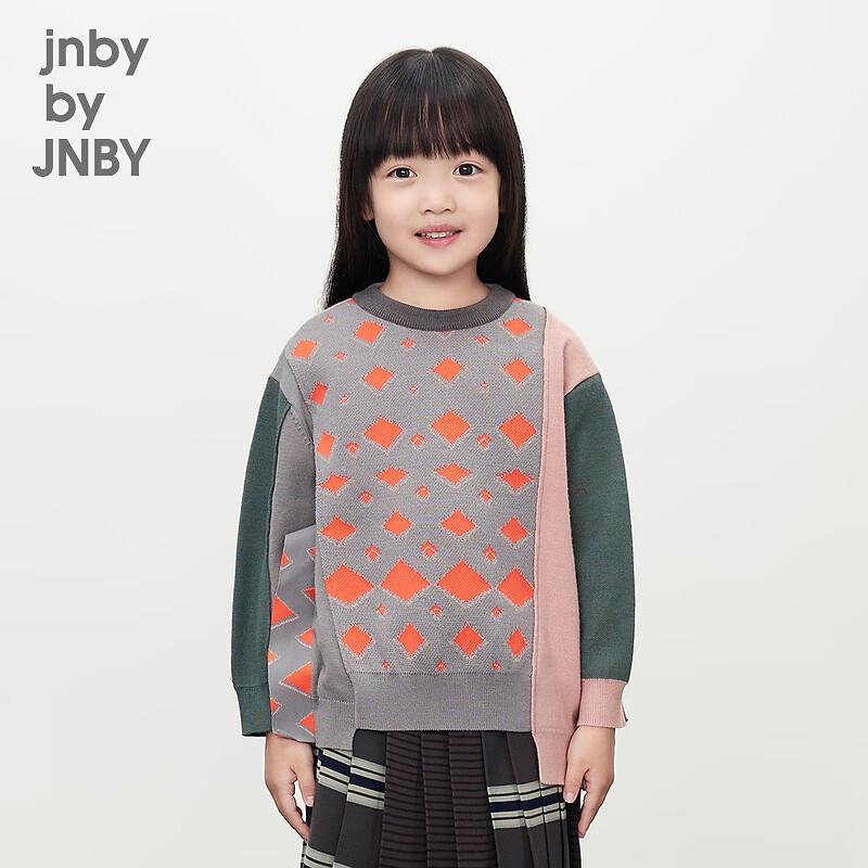 Зимний круглый вырез свитер JNBY для детей, смешанная шерсть 120