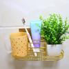 Nordic Iron Toothbrush Holder Without Punching Adhesive Wall-mounted Storage Rack Tooth Cup Set Rack Mouthwash Cup Holder