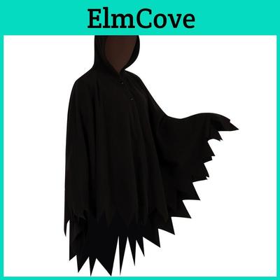 Costume Cosplay Mothman con Mantello in Poliestere per Role Play Fantasy