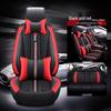 Cuscino Universale in Pelle per Sedile Auto per Quattro Stagioni, Adatto per Piccole Auto, SUV, Veicoli Fuoristrada e Coupé, Compatibile con Cinque Posti