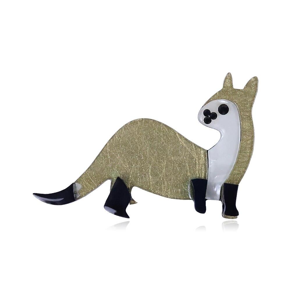 

Blucome, яркие броши с лаской на заказ, булавки из искусственной кожи, акриловые украшения, женские и детские украшения, аксессуары для путешествий серый