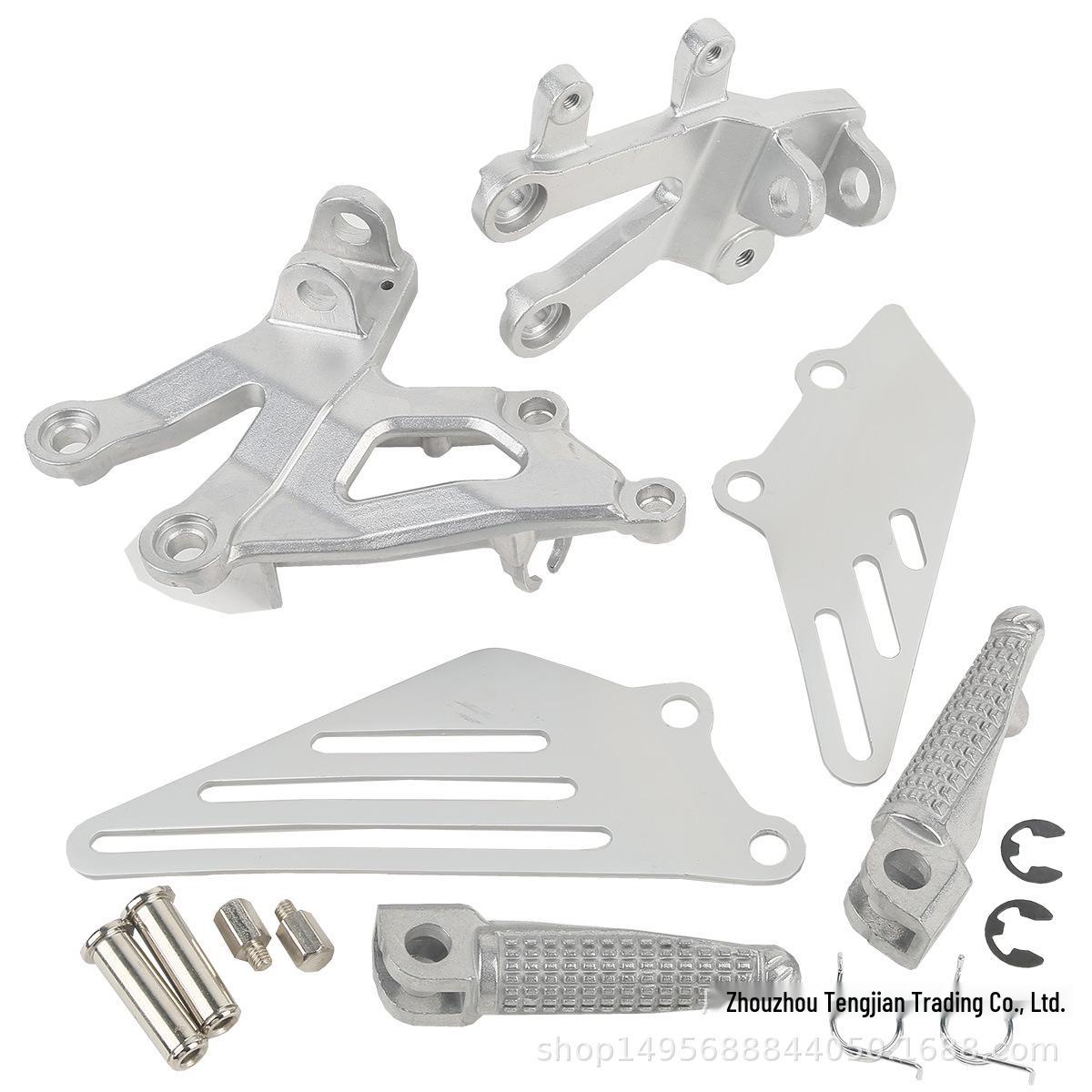 

Kawasaki ZX12R (2002-2005) Front Footrest Triangular Bracket for Motorcycle Modifications серебряный