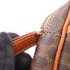 Used CELINE Macadam business bag clutch bag PVC coated canvas leather Brown Used Women