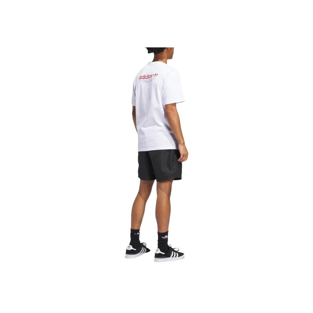 Adidas Originals Skateboarding Logo Comfortable Soft Skin-Friendly Casual Shorts Unisex Shorts Black White JC7658