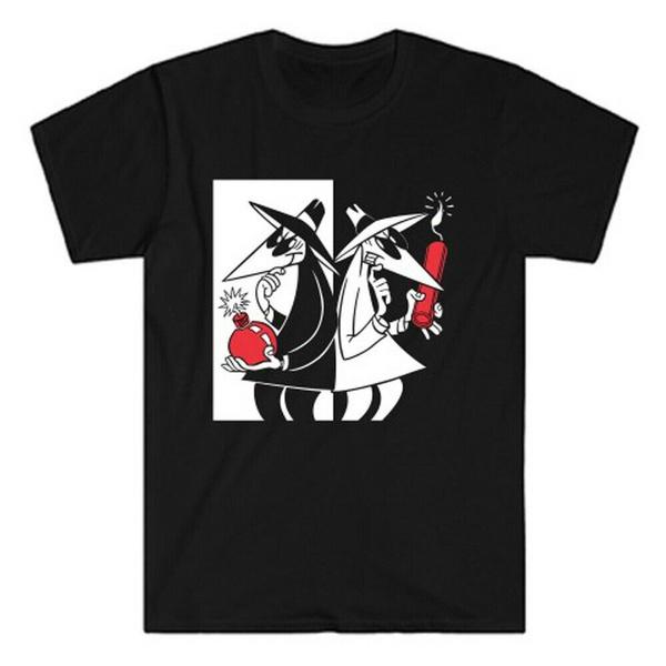 Spy Vs Spy Megazine Funny Cartoon Men s Black T-Shirt Size S To 3XL S разноцветный