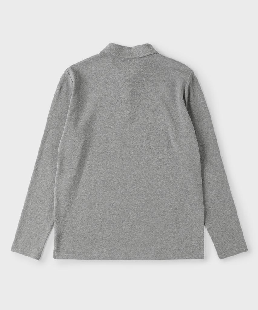 PANICALE Grey Soft P-Logo Polo Shirt