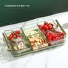 ZISIZ 6-Compartment Snack & Fruit Platter with Tray