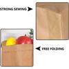 1/4pcs Kraft Paper Bag Reusable Grocery Bags For Fruits  Washable Paper Storage Bags Vegetable Plants Flowers Bread Packing