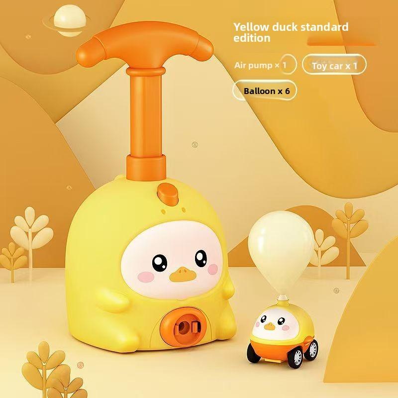 Air Power Balloon Car Toy For Kids With Inflatable Animals And Inertia Drive